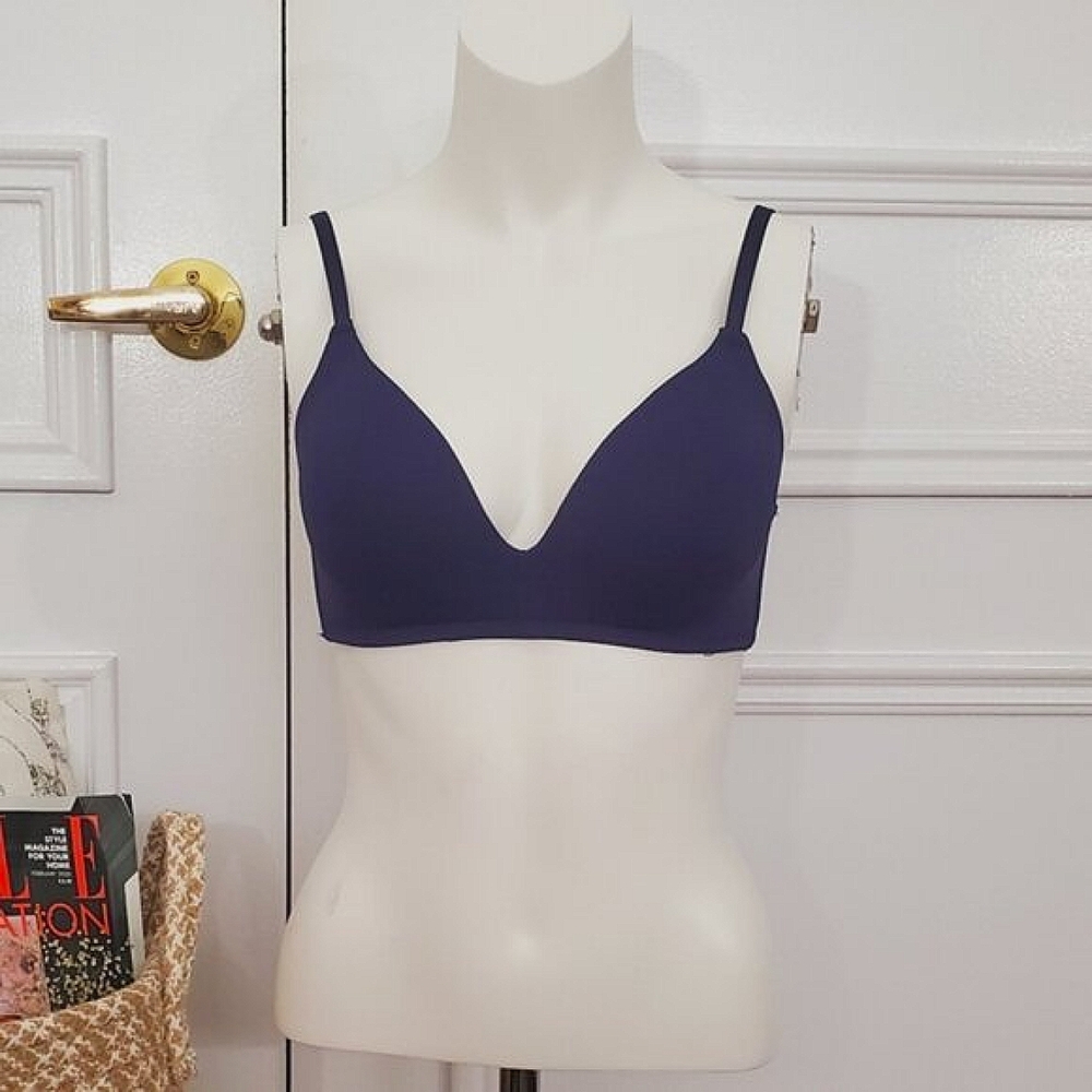 New Joe Fresh Wireless T Shirt Bra in Dark Blue- 36B